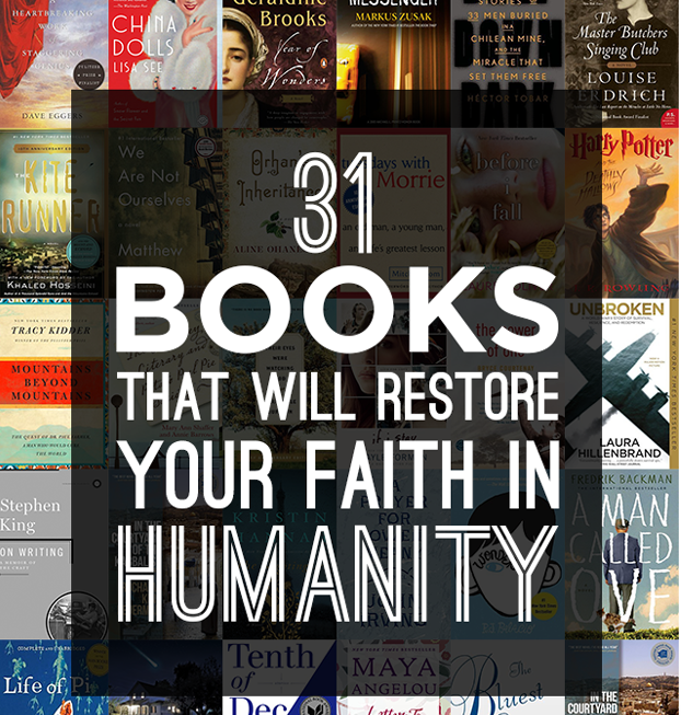 WeAreTeachers's tweet photo. Some great #books on this list! 31 Books That Will Restore Your Faith in Humanity: https://t.co/KP14z0kuFg https://t.co/xdAaZy0wNA