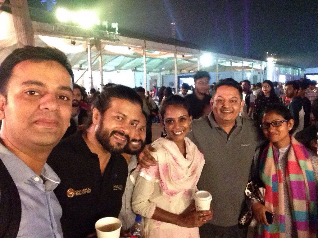 New CEO celebrating with <a href="/Changebox_/">Changebox Training</a>  and Dhaka volunteers at a music festival! #workhard #playhard