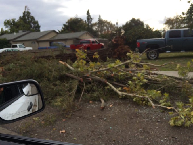 WeatherFanatics Possible Tornado Spotted in Denair, California; Homes