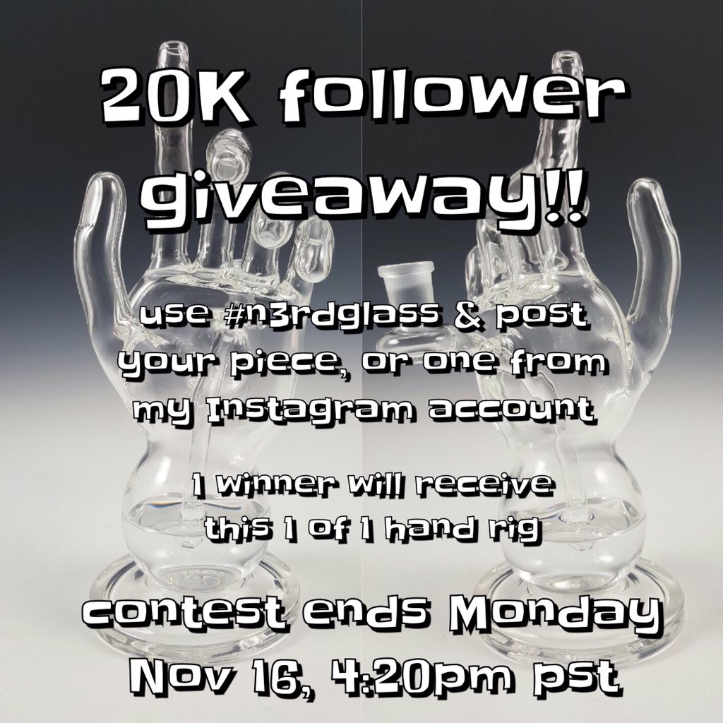 n3rdglass's tweet photo. About to give this away on Instagram to celebrate 20,000 followers! Maybe if I hit 1,000 here I'll do a giveaway? https://t.co/i0EGlbQHt4