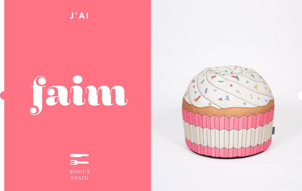 J'ai Faim!
#PinkCupcake #BeanBag: <a href="/wooufbarcelona/">Woouf!</a> 
#PinkistheColorofHappiness: lesnominettes.com