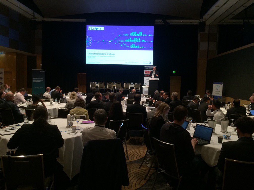 Dave Eckard <a href="/Alcatel_Lucent/">Alcatel-Lucent</a> Fixed Networks CTO takes the stage at #nbnForum #nbn