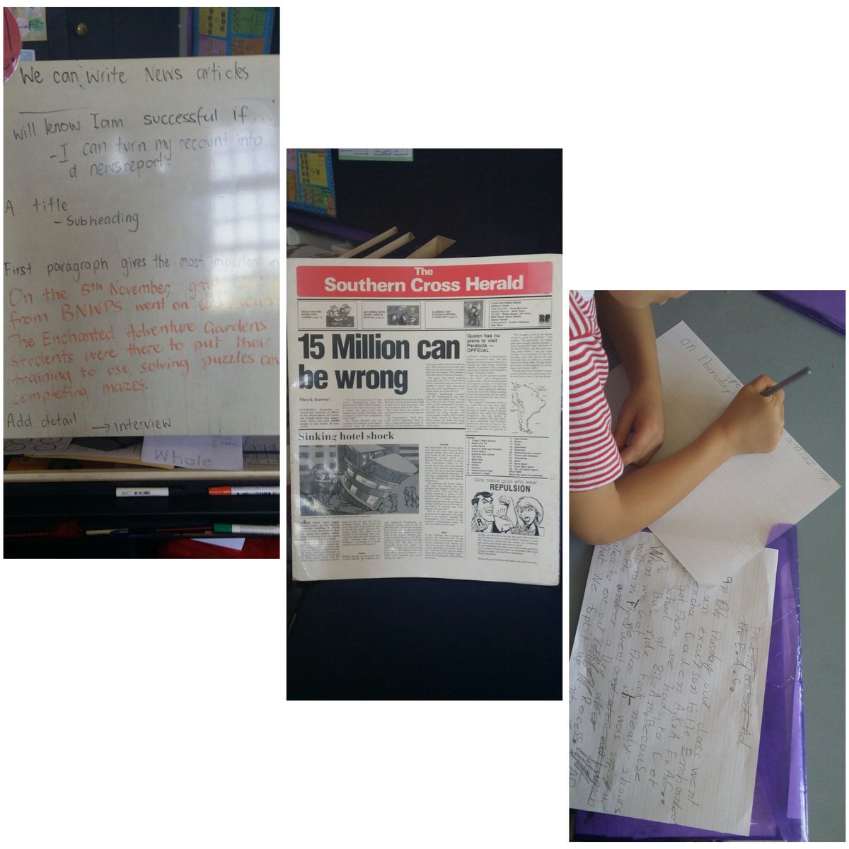 bnwps_claire's tweet photo. Turning our excursion recount into an exciting news article #spiesintraining https://t.co/91cj3pw6uN