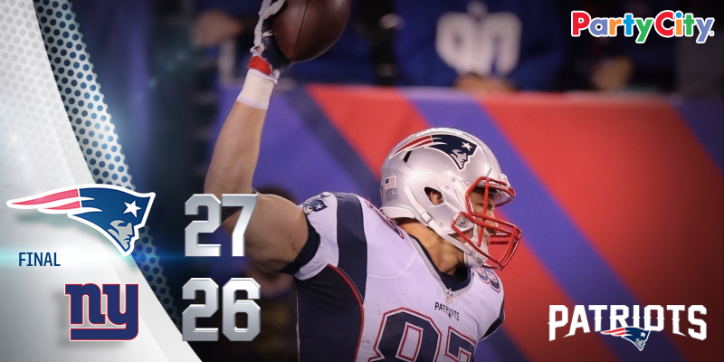 GilletteStadium's tweet photo. Congrats to our 9-0 @Patriots! See you back here at home next week for Monday Night Football! #LetsGo https://t.co/Sy5PGcwLoV