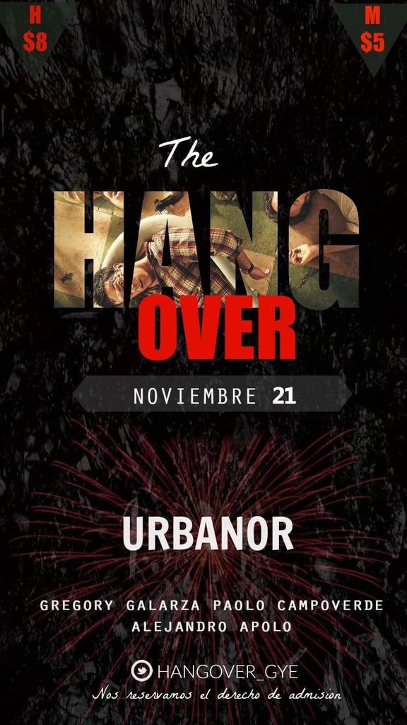 Eventosgye_EC's tweet photo. Se vieneee éste fds #TheHangover 
@Hangover_gye 🚀 
Cover: H $8 M $6
🎉 TE ESPERAMOS 🎉 https://t.co/yNG9pQa2hv
