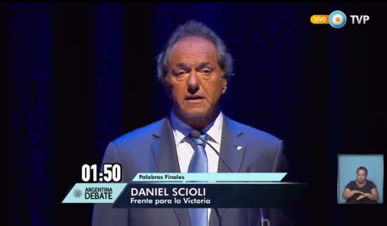 .<a href="/danielscioli/">Daniel Scioli 🇦🇷</a> "Los convoco a defender su propia victoria, vamos por el desarrollo" #GanóScioli #ArgentinaDebate