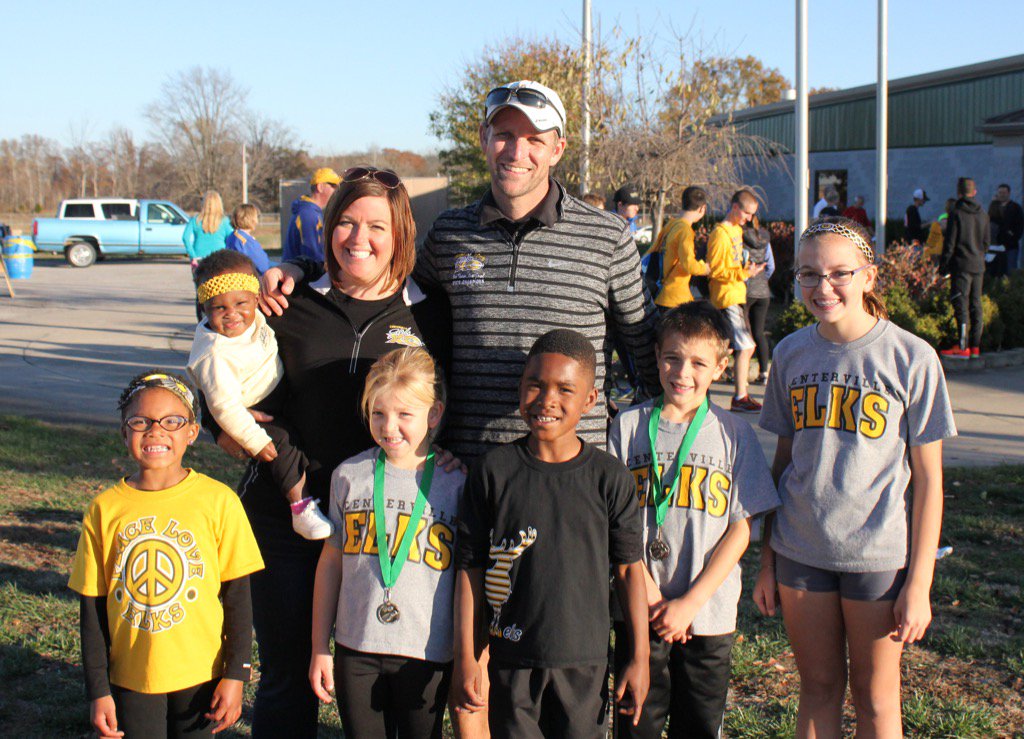 CHSGirlsXC's tweet photo. A coach and his team is only as good as his support staff.  Love my family and my beautiful wife! https://t.co/9gYT5VrxJu