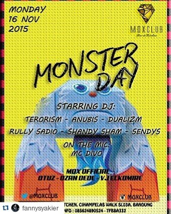 Tonight "MONSTER DAY" <a href="/MOXCLUB/">MOXCLUB Bar&Kitchen</a> w/  <a href="/giez_luxus/">giez</a> @McTRONN <a href="/AriaFir/">Ariafir</a> and more