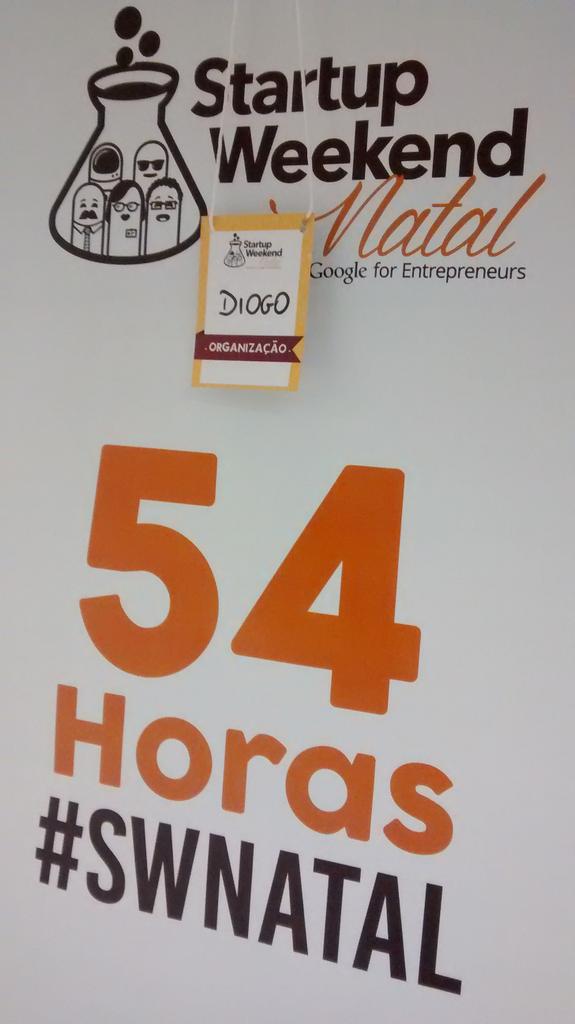 DiogoPavio's tweet photo. Sabe aquela sensação de dever cumprido? Terceiro Startup Weekend Natal, dessa vez do lado de cá do balcão! #SWNatal https://t.co/SpuLtaL8o4