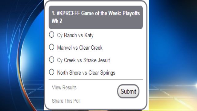 KPRC2's tweet photo. Friday Football Frenzy: You decide where @RandyMcIlvoy goes next week https://t.co/lZhMRisBXz #txhsfb #KPRCFFF https://t.co/B2N7m9DulC