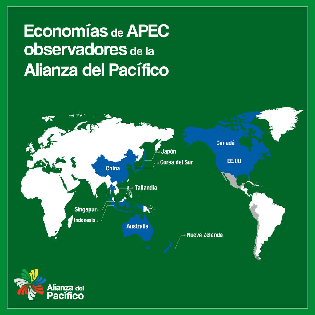 A_delPacifico's tweet photo. ¿#SabíasQue de las 21 economías de @APEC, 10 son Estados Observadores de la #AlianzaDelPacífico? #APyAPEC #SomosAP https://t.co/z2ltpOVzGE