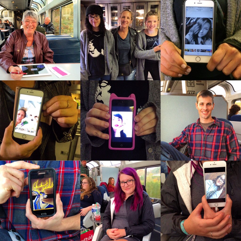 stateofselfie's tweet photo. #Technology, #narcissism &amp; just because. #StateoftheSelfie on  #CoastStarlight today for @kickstarter video #selfie https://t.co/BvxnyW5X8m