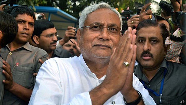 TheEconomist's tweet photo. Modi attended 30-odd rallies in Bihar—extraordinary for a prime minister with much else on https://t.co/LolNT4UOzE https://t.co/FMrGfqLieH