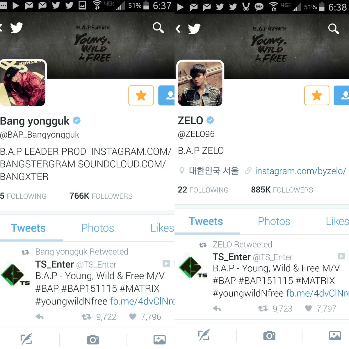 BAPdomination's tweet photo. [!]B.A.P members have all updated their twitter profile picture and headers!💖 https://t.co/99a3PIirTM