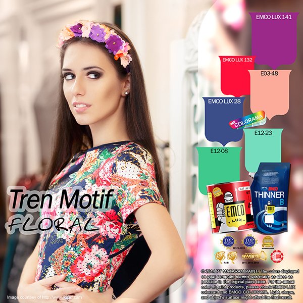 Sejak kemunculannya berabad-abad lalu motif floral lahir sebagai simbol universal feminin.goo.gl/pRPQMi