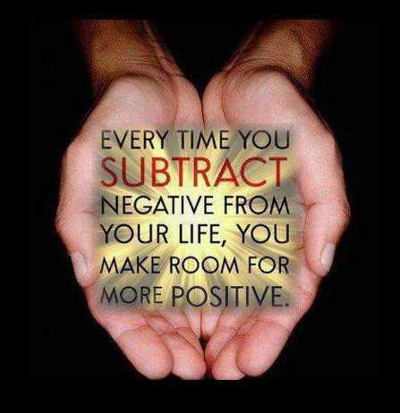 FloridaTweetzzz's tweet photo. #Florida Every time you subtract negative in your life, you make room for positive! https://t.co/Bdza6Iwk9B