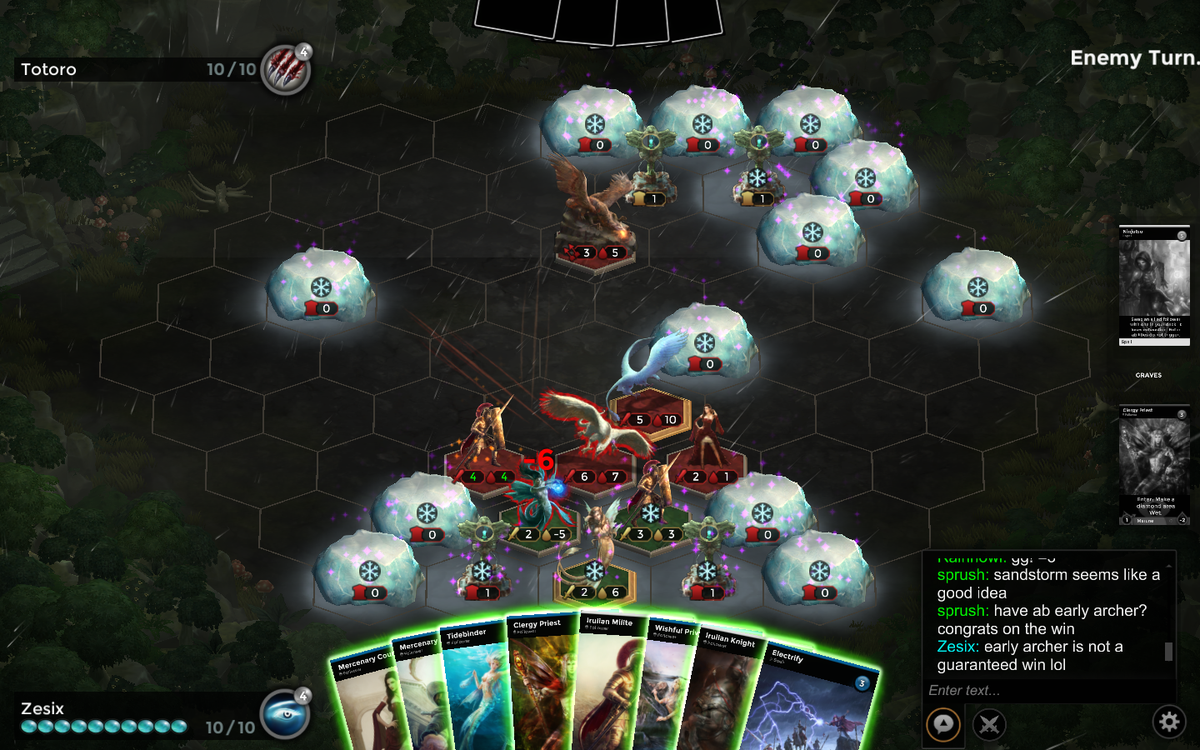 zemsgame's tweet photo. Sometimes you learn the hard way in #Zems #CCG. 
Don't sit on the edge of the map when there's a blizzard going on! https://t.co/ST4A03KSOI