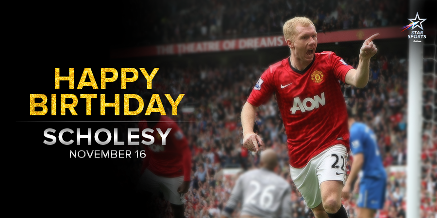  Legend Paul Scholes turns 41 today! Here\s wishing him a very Happy Birthday! 