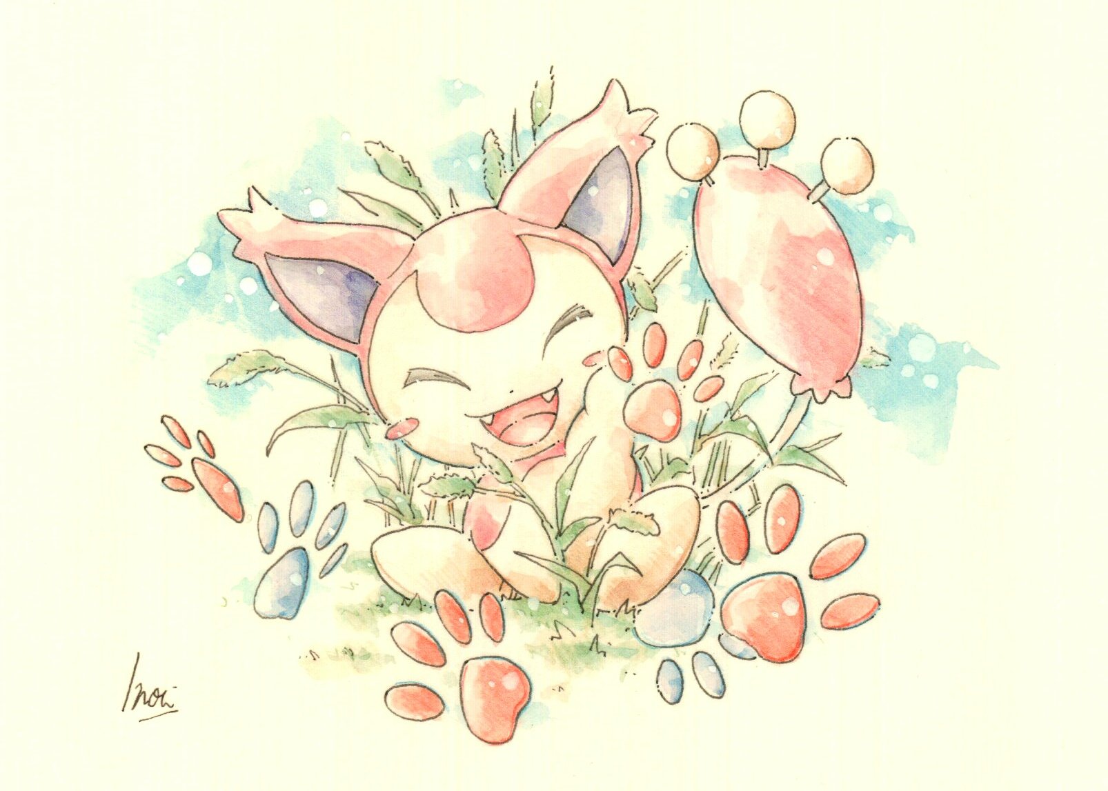 Inori 在 Twitter 上 今日のポケモン図鑑 ｎｏ ３２１ エネコの ねこのて T Co Ddk5uzgq3w Twitter