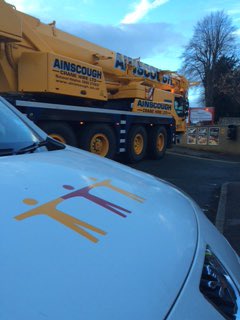 SmallmanAndSon's tweet photo. Crane has just arrived at Christchurch, Shepshed. Jordan's on site overseeing the operation. @MethodistGB https://t.co/rjXyKMAe9f