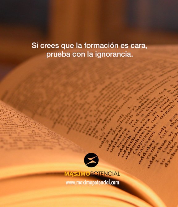 JMVicedo's tweet photo. Si crees que la formación es cara, prueba con la ignorancia. @MaxPotencial https://t.co/lvUONY8X8B