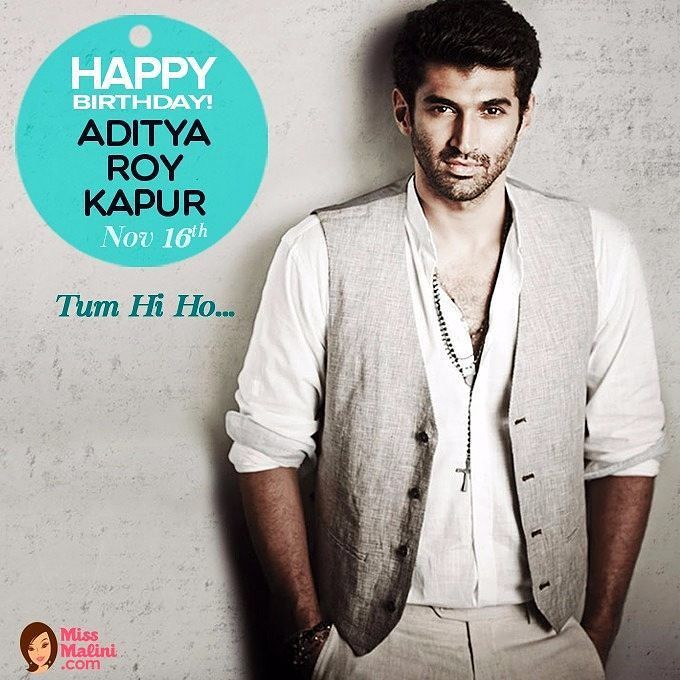 MissMalini's tweet photo. Happy birthday Aditya Roy Kapur! Have a great day. #bollywood #adityaroykapoor https://t.co/fwq6Tx0eRM https://t.co/vfi2oMPCiH
