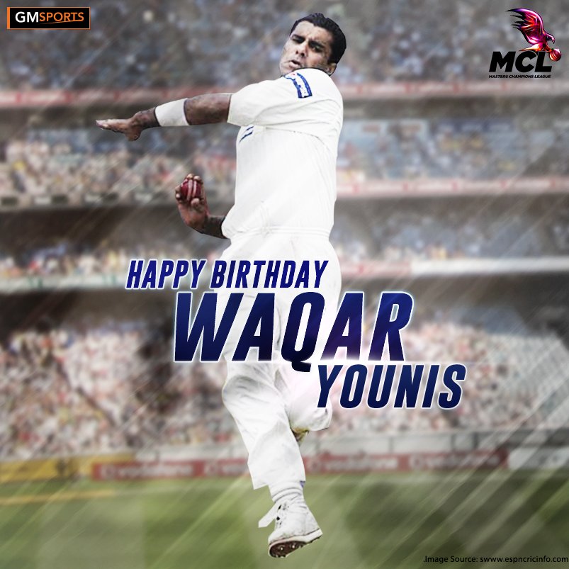 Join us as we wish one of the greatest fast bowlers of all time, Waqar Younis, a very Happy Birthday! 