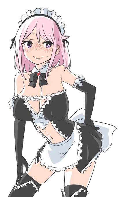 あの「エロ下着練習まとめ」のピンクの子、メイド服を着てみたい 