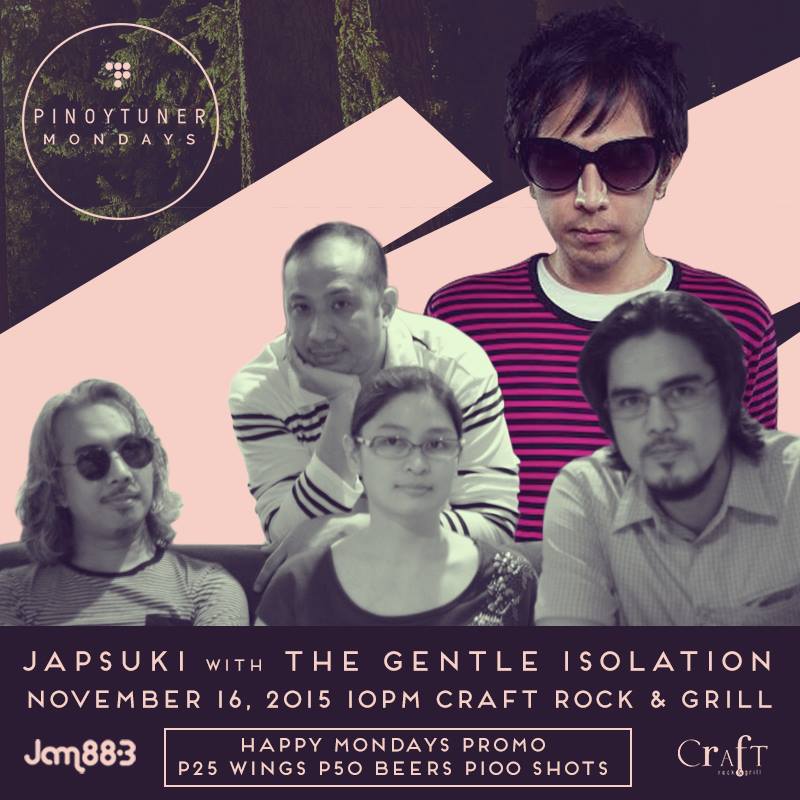 japssergio's tweet image. #japsuki + @gentleisolation tonight at Craft, BGC. Free entrance. Drop by and let's talk about the trapec. &amp;gt;_&amp;lt;