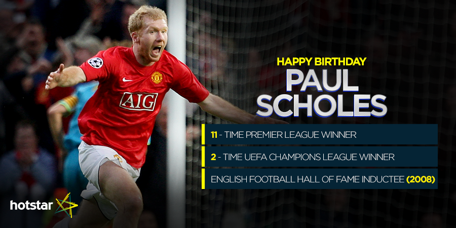 Happy birthday to the pass-master, Paul Scholes! Here\s wishing the Ginger Prince, the best! 