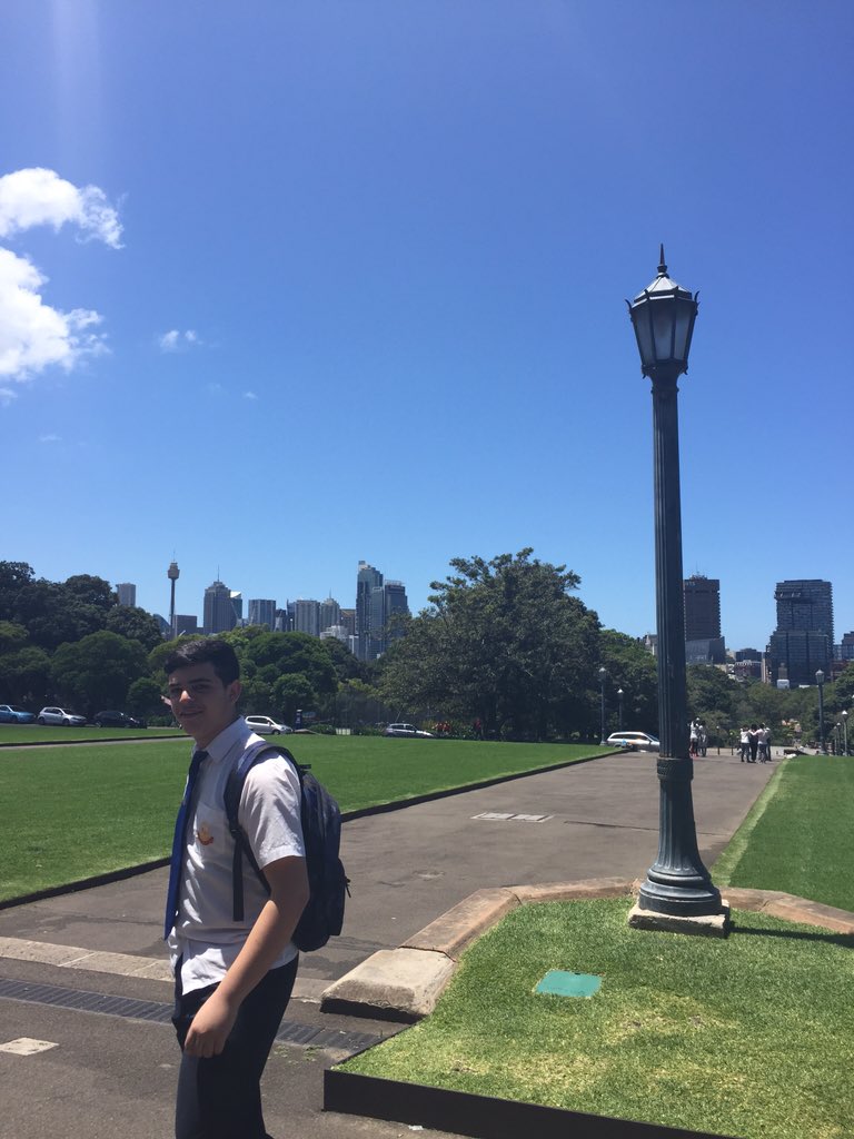 satch_school's tweet image. In the road, at Sydney University #fisherlibrary #yeartwelve @PunchbowlBoys