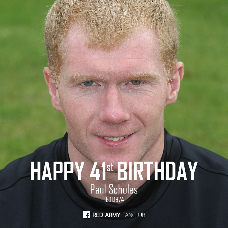 Happy 41st Birthday Paul Scholes 