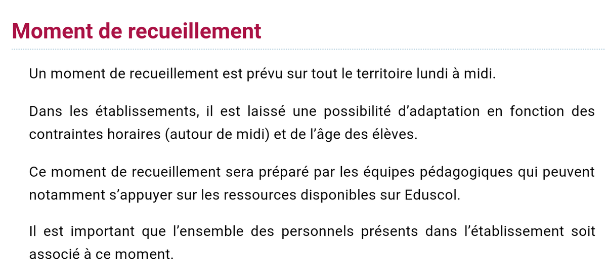 Academie_Paris's tweet photo. #RT #MinutedeSilence Moment de recueillement dans les établissements parisiens 1er et 2nd degré. #Paris https://t.co/55V1wLNR4f