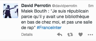 davidperrotin's tweet photo. Peut être important de rappeler le poste de Malek Boutih, "directeur des relations institutionnelles" pour Skyrock https://t.co/6XL6d9Q6Rm