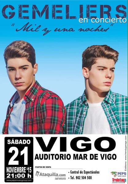 GemeliersMusic's tweet photo. Todavía alucinando con las firmas de este finde en #Sevilla y #Cádiz 😘😘 Esta semana seguimos con la gira en #VIGO ! https://t.co/8q1iARUJvO