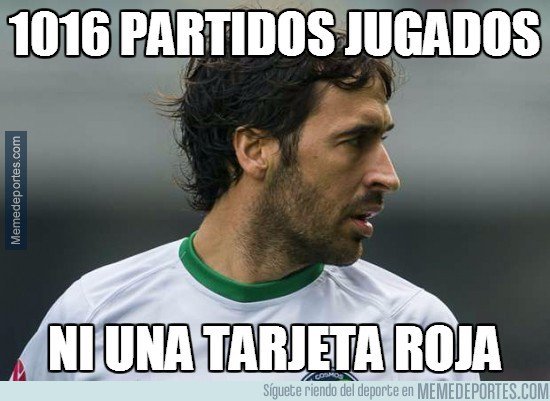 M0tivacionesF's tweet photo. 1016 partidos jugados, ni una tarjeta roja https://t.co/IoXSeJ7U6P