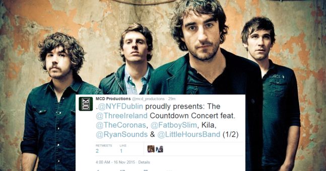 Herdotie's tweet photo. The New Year’s Eve Gig At The 3Arena Has An Absolutely Brilliant Line-Up https://t.co/G7XmWrlcWz https://t.co/sASiQM7NVV