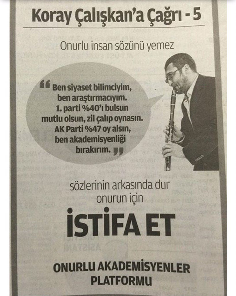 ONURLU AKADEMİSYENLER KONAY ÇALIŞKANI İSTİFAYA DAVET ETMİŞLER... m.yeniakit.com.tr/haber/koray-ca…