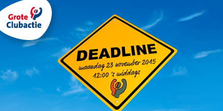 U mag iets langer #loten #invoeren en #nabestellen! Deadline is: ma. 23-11-2015! Meer info: bit.ly/1STtD00