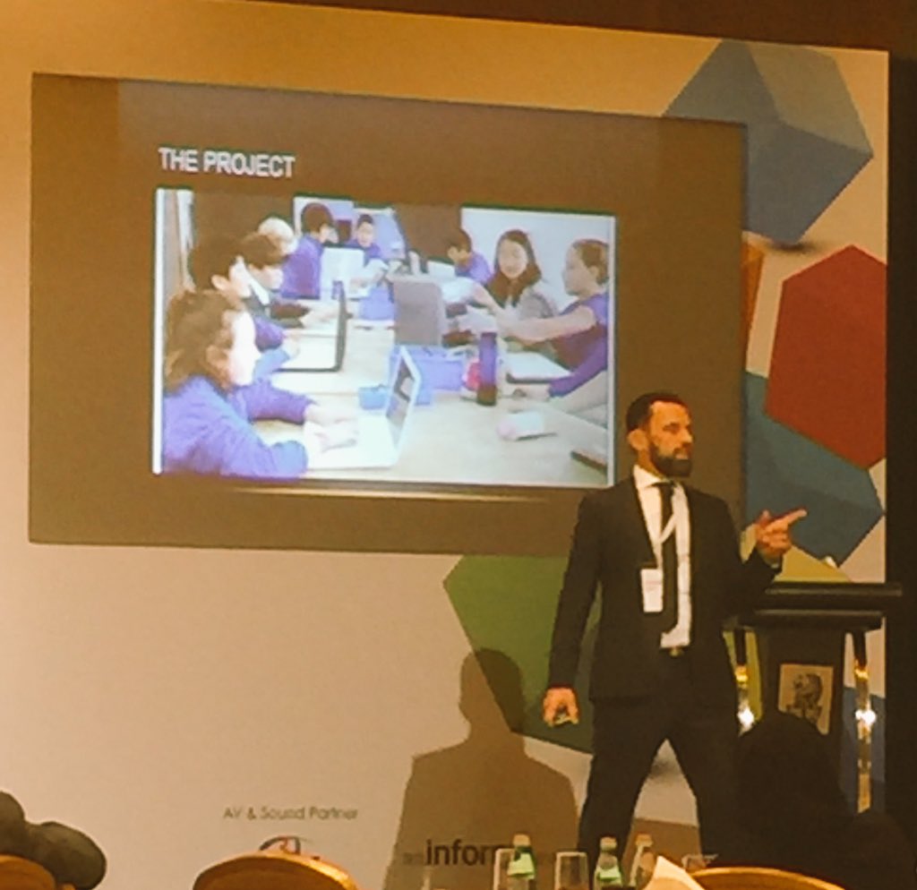 ZahraLaw's tweet photo. @InformaEdu Jim Latrache wows us- education should be like golf - play your handicap #EdInvestMENA #equallearning https://t.co/vVdGv2PtXy