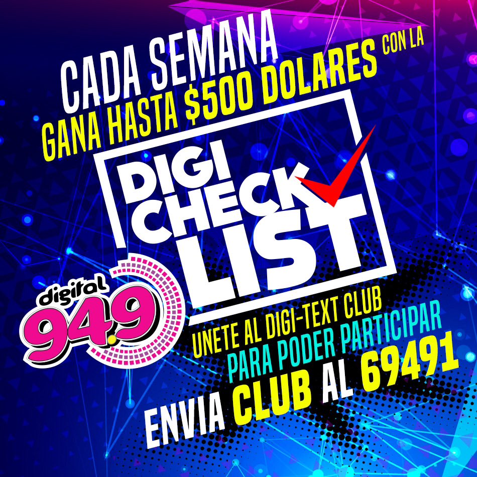 digital949's tweet photo. #WakeUpLaredo dará a conocer la primera palabra del #DigiCheckList que te hará ganar mucha lana! #SoyDigital https://t.co/Fyo6cXBe8R