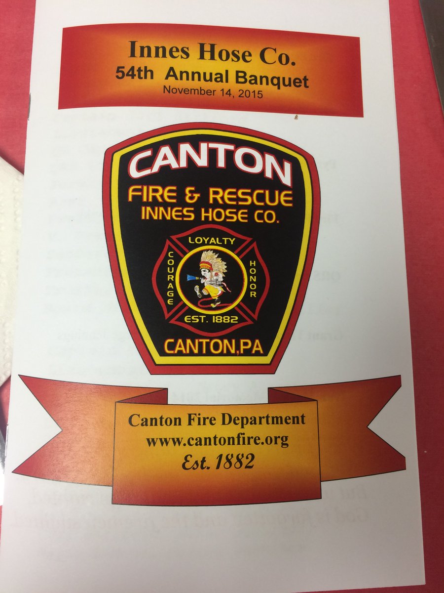 dfish09's tweet photo. Great event on Saturday - #CantonPA 54th annual #VolunteerFireDepartment banquet. Thank you for your dedication. https://t.co/To6ANO6YUD