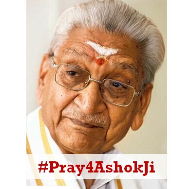 BajrangDal_IND's tweet photo. Singhal Ji require as much blessings and best wishes from his people as possible, Put this ur Dp #Pray4AshokJi https://t.co/egz7rJHAUh