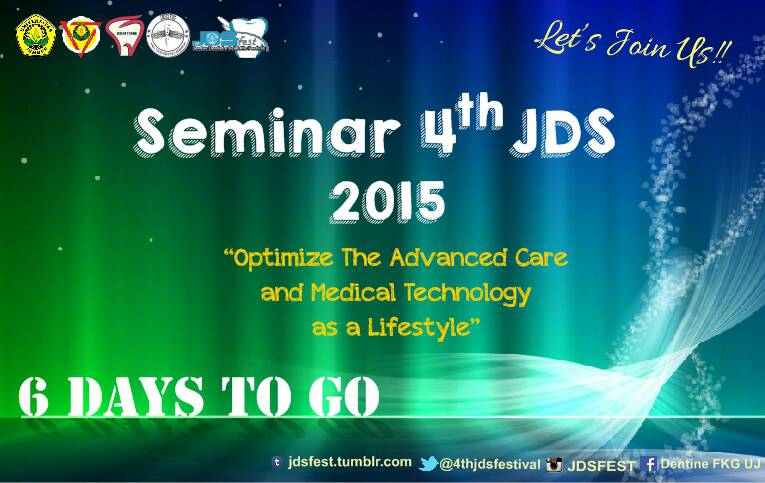 Hurry up guys..
H-6 days go to seminar 4th JDS 2015