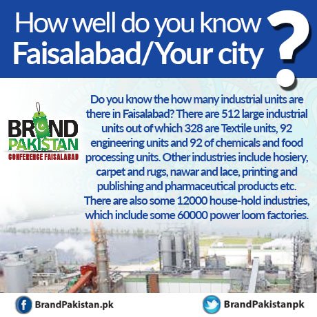 BrandPakistanPK's tweet photo. Did You Know?
#Faisalabad
#BrandpakistanConferenceFaisalabad
#BPCF
#didyouknow https://t.co/w85FDx8Z0m