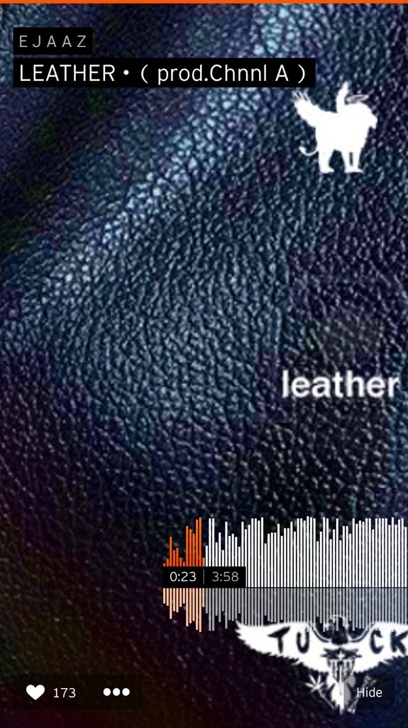 Alexancooper's tweet photo. If you need something to vibe to go listen to my new fav artist @EJAAZtheSPAZZ song leather https://t.co/85TSJuW9yi