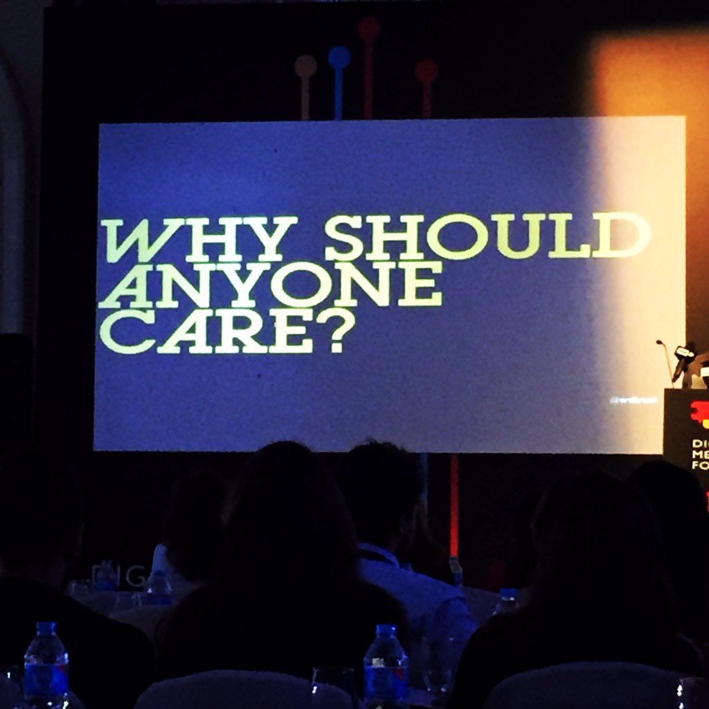 allam__mai's tweet photo. Always ask yourself this question; Why should anyone care? :) @willrust #DMFCairo2015 #DMFCairo https://t.co/FrKjioOhmN