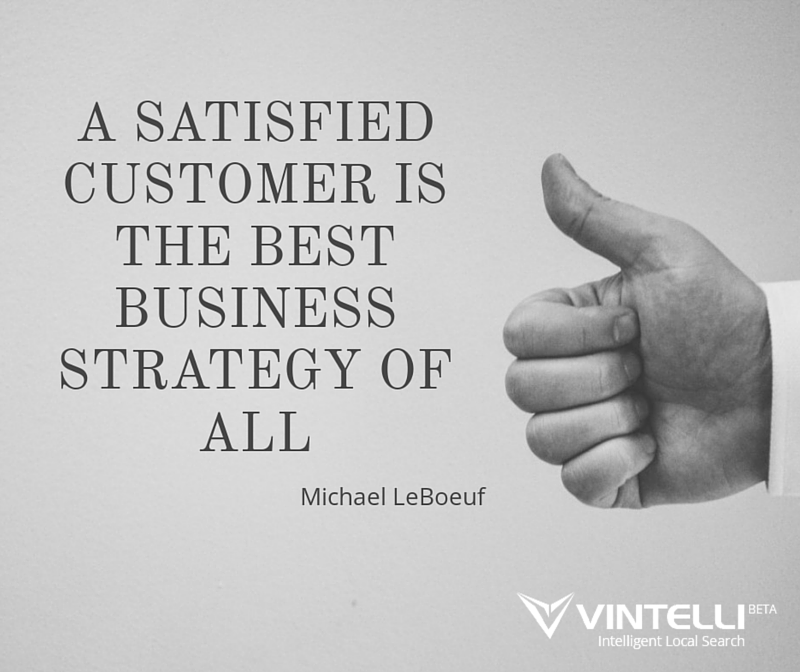 Vintelli's tweet photo. A satisfied Customer is The Best Business Strategy - Michael LeBoeuf ..https://t.co/84AR9KSCfh #customersatisfaction https://t.co/E2wnsgbboH