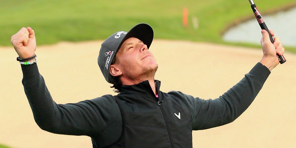 GolfingWorld's tweet photo. Massive congratulations to Kristoffer Broberg on his big win at the #EuropeanTour's #BMWMasters! Richly deserved. https://t.co/fP9B5r2pM7
