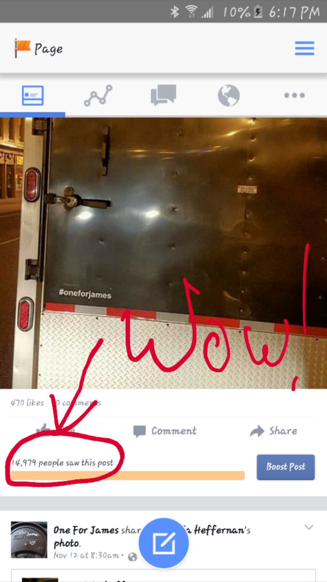 oneforjames's tweet photo. Love how many people the FB posts reach!! Have you liked the page yet?!
#oneforjames #kindnesscrusade #OFJArmy https://t.co/d0SWocnrvp